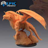 Young Silver Dragon 3D-printed model